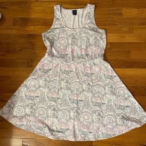 Hot Topic Beauty and the Beast Stained Glass Skater Dress